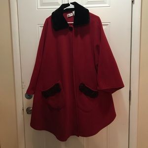 Poncho wrap style jacket, plus size